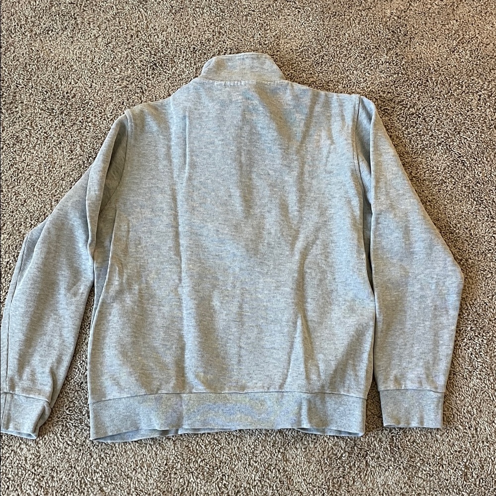 Lacoste Men's Light Gray Zip-Up Sweater - Picture 5 of 5